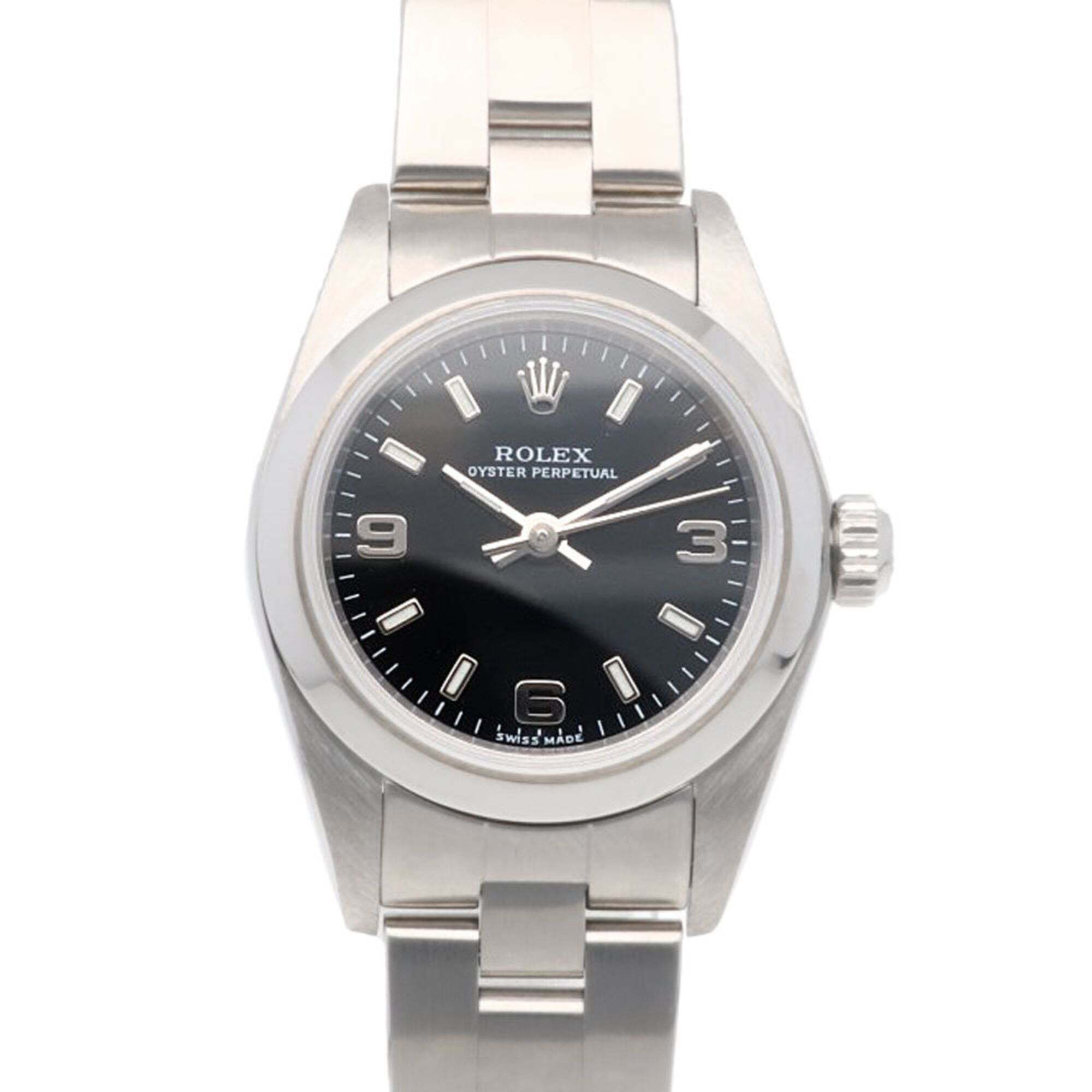 Rolex Oyster Perpetual Watch Stainless Steel 76080 Automatic Overhauled And P